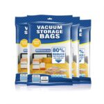 vacuum compression storage bag for clothes, space saving clothing organizer, airtight reusable storage bag, home living organizer