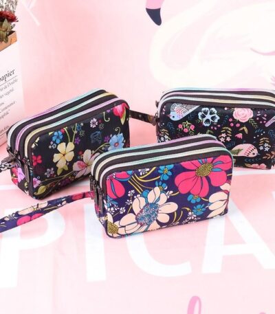 Canvas Three-Layer Large Capacity Clutch Wallet Bag from The Crazy Store – Durable, stylish, and spacious