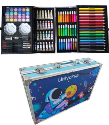 145 Pcs Colour Suitcase with Random Print from The Crazy Store – Vibrant and fun creative set