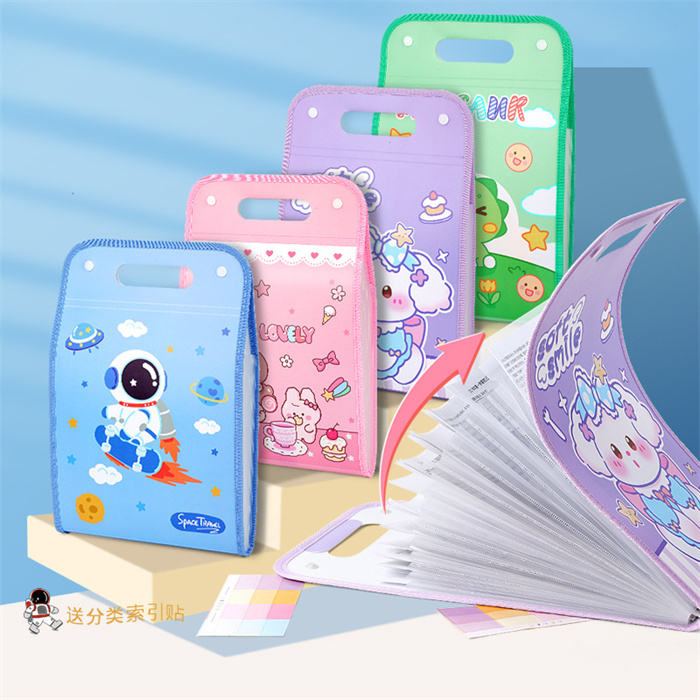 A4 Expandable File Folder with Handle (12 Pockets)