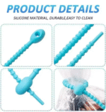 10 Pcs Reusable Silicone Cable Ties / Bag Clips - Image 2