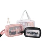 3 Pcs Set Clear PVC Waterproof Cosmetic Travel Bag - Image 2
