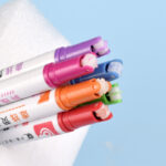 6 Pcs Colour Roller Highlighter Pen Set - Image 2