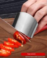 2 Pcs Protective Finger Guard for Kitchen Use – Stainless Steel Safety Tool from The Crazy Store