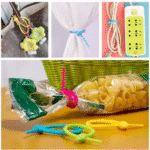 10 Pcs Reusable Silicone Cable Ties / Bag Clips - Image 4