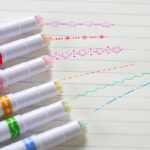 6 Pcs Colour Roller Highlighter Pen Set - Image 5