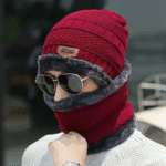 winter cap and muffler set unisex