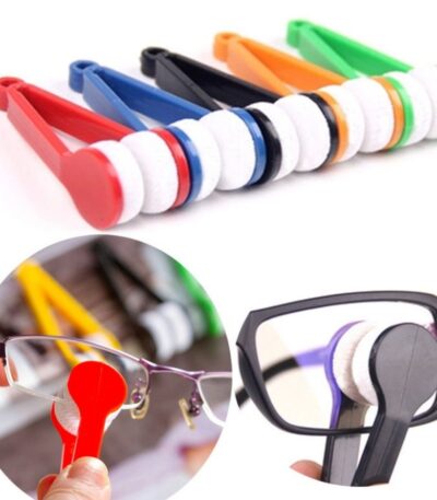 portable eyeglass cleaner, microfiber spectacle cleaner, glasses cleaning tool, lens cleaner accessory