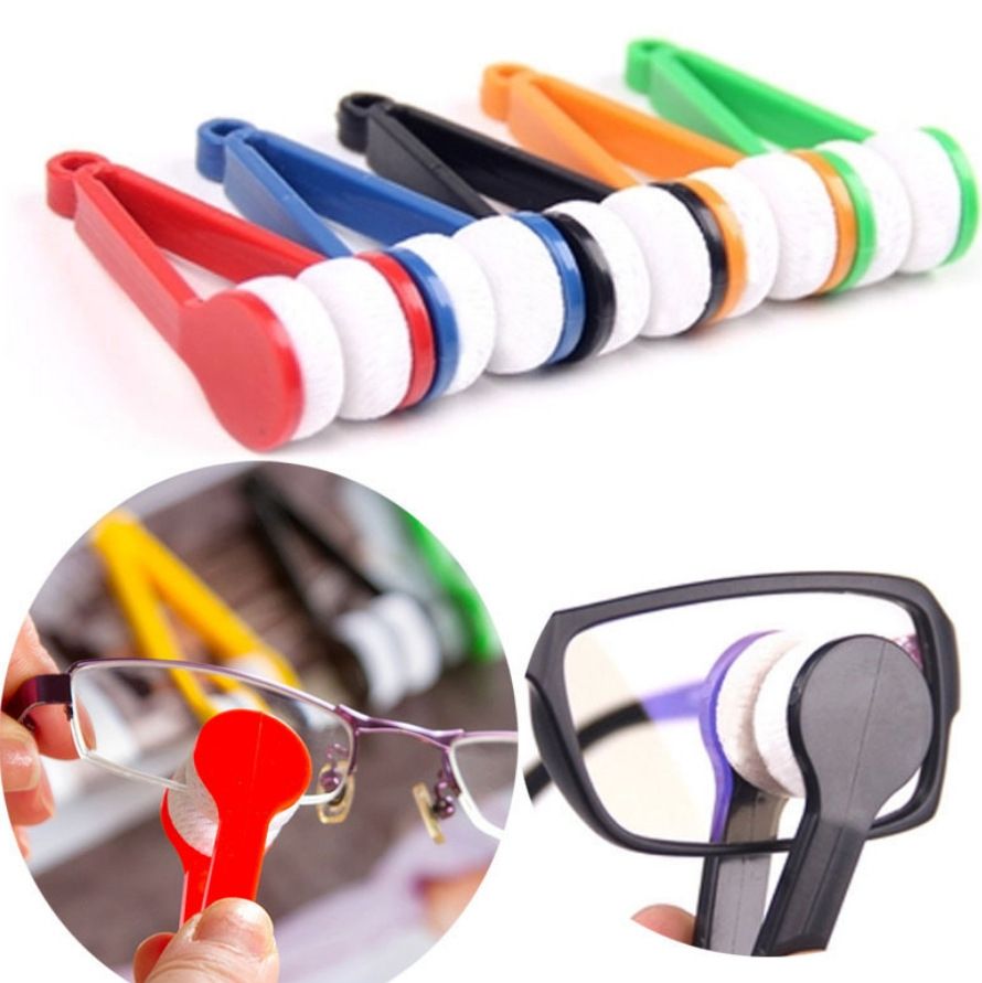 portable eyeglass cleaner, microfiber spectacle cleaner, glasses cleaning tool, lens cleaner accessory