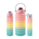 3-in-1 Water Bottle with Time Marker – 300ml / 800ml / 2000ml - Image 3
