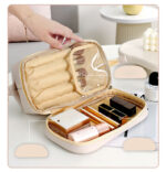 2-Layer Waterproof Makeup Bag – Travel Cosmetic Organizer - Image 3