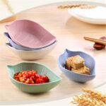5 Pcs Leaf Shape Plate Set for Chutney, Sauce & Snacks - Image 6
