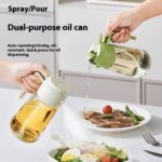 500ml Glass Oil Sprayer – Dual Purpose Spray & Pour Bottle for Cooking - Image 4