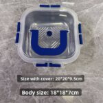 Food Storage Container With Blue Handle – 1800ml Airtight Kitchen Organizer - Image 3