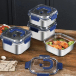 Food Storage Container With Blue Handle – 1800ml Airtight Kitchen Organizer - Image 2