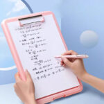 A4 Slim Clipboard Folder – Plastic Conference Paper Holder (Pack of 1) - Image 4