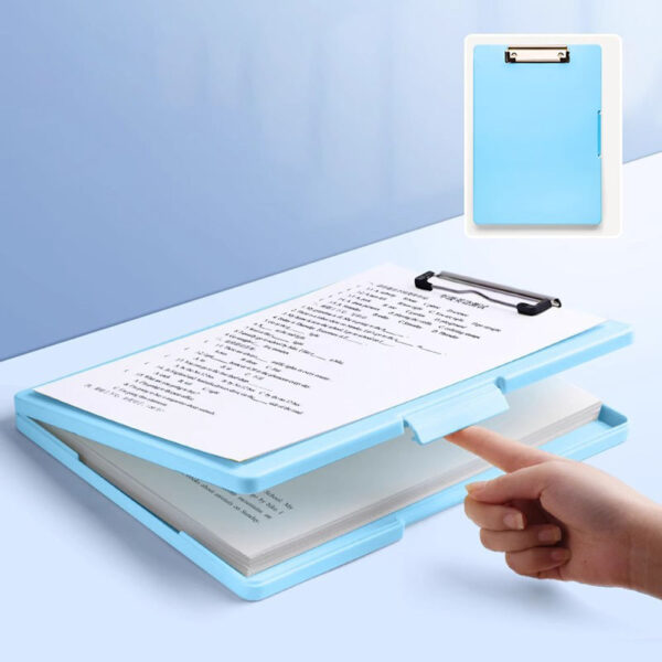 slim clipboard folder with storage cover